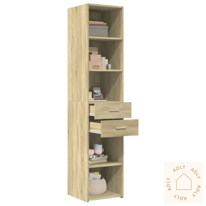 Hylle Sonoma Eik 40X42,5X185 Cm Konstruert Tre