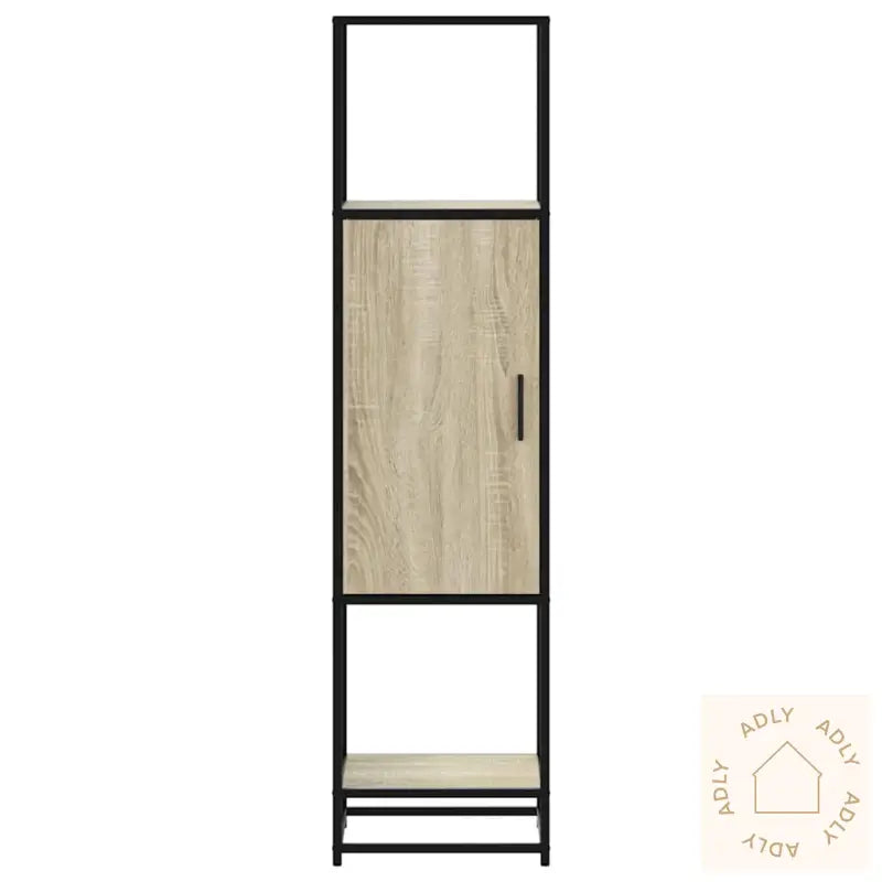 Highboard Sonoma Eik 35,5X35X139 Cm Konstruert Tre Og Metall