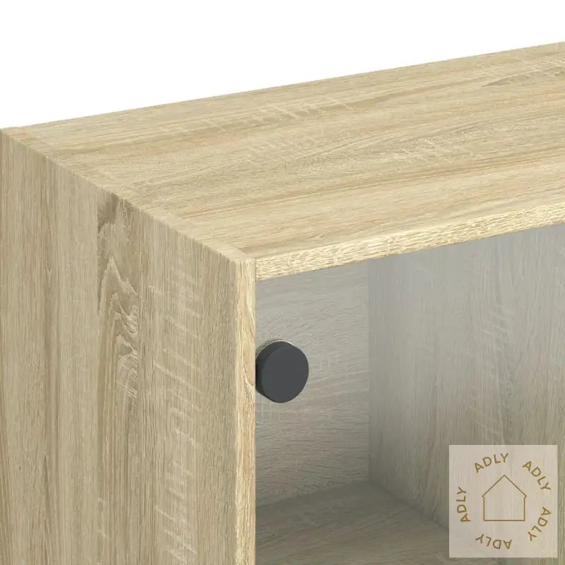 Highboard Med Dører Sonoma Eik 68X37X109 Cm Konstruert Tre