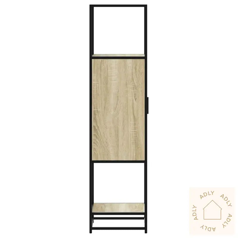 Highboard Sonoma Eik 35,5X35X139 Cm Konstruert Tre Og Metall