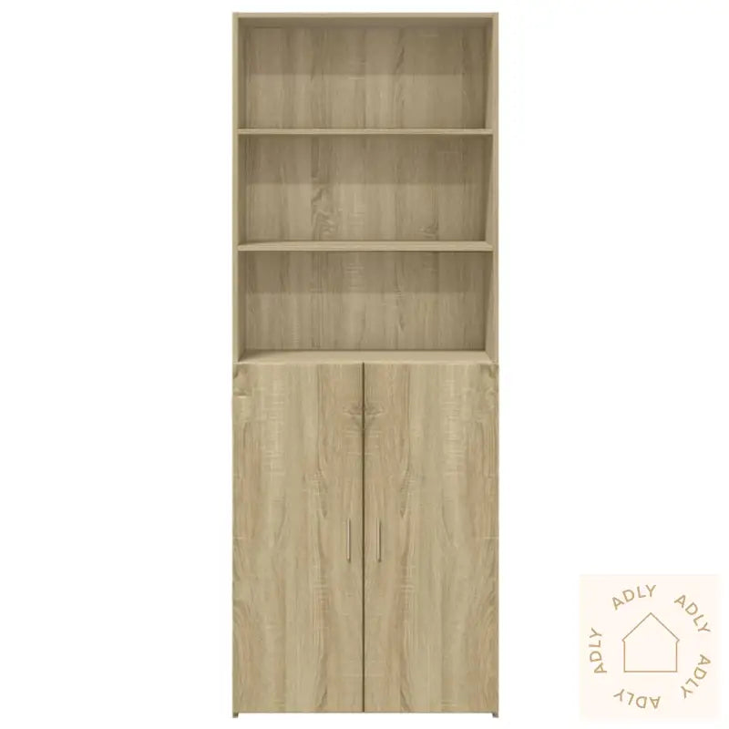 Highboard Sonoma Eik 70X42,5X185 Cm Konstruert Tre