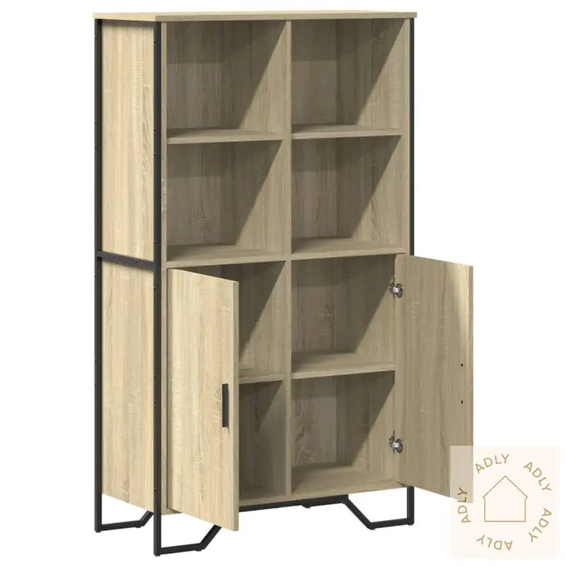 Highboard Sonoma Eik 79,5X35,5X137,5 Cm Konstruert Tre