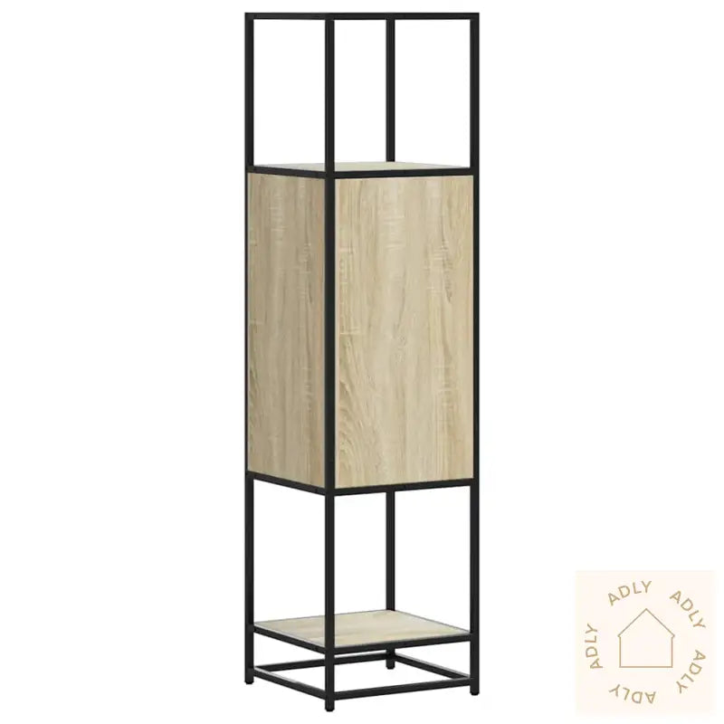 Highboard Sonoma Eik 35,5X35X139 Cm Konstruert Tre Og Metall