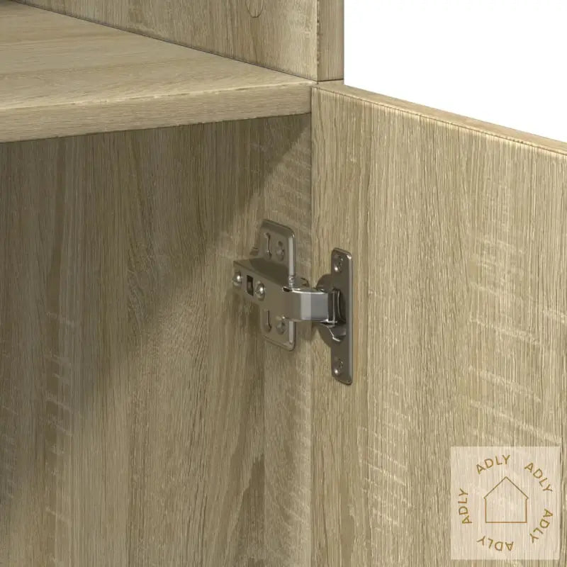 Highboard Sonoma Eik 70X42,5X185 Cm Konstruert Tre