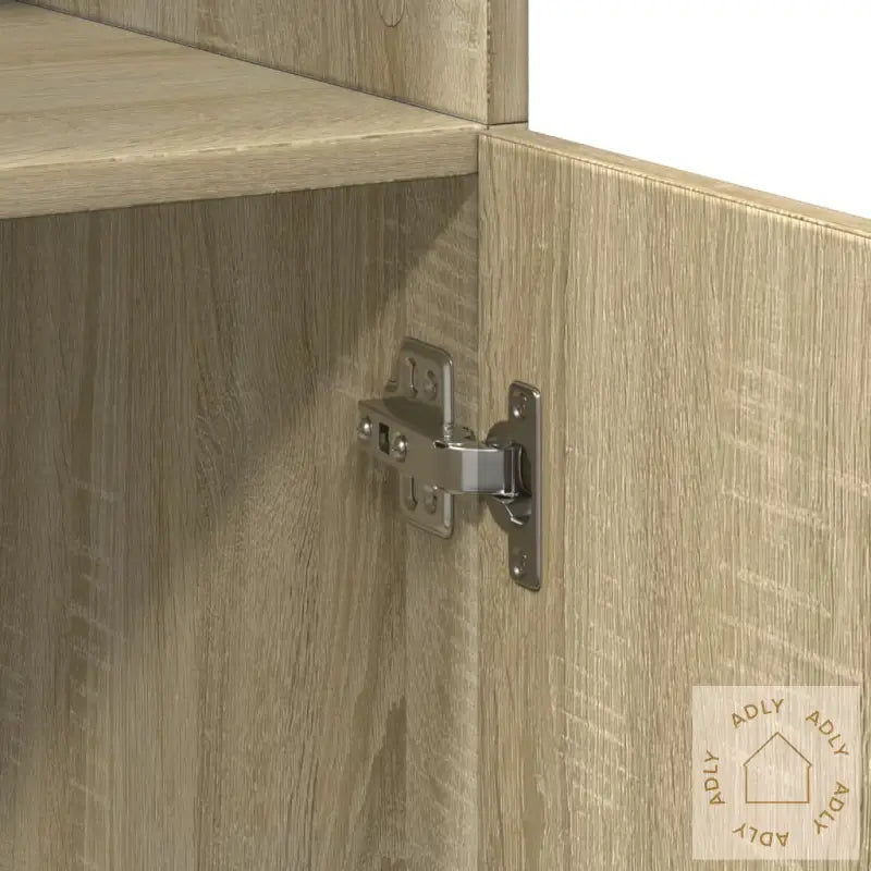 Highboard Sonoma Eik 80X42,5X185 Cm Konstruert Tre
