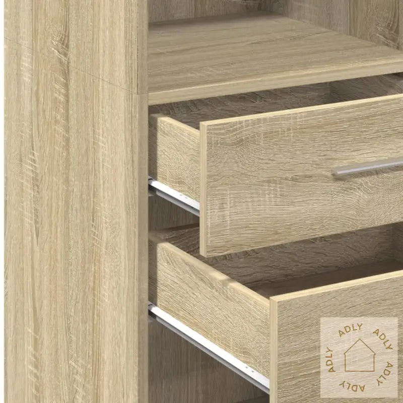 Hylle Sonoma Eik 45X42,5X124 Cm Konstruert Tre