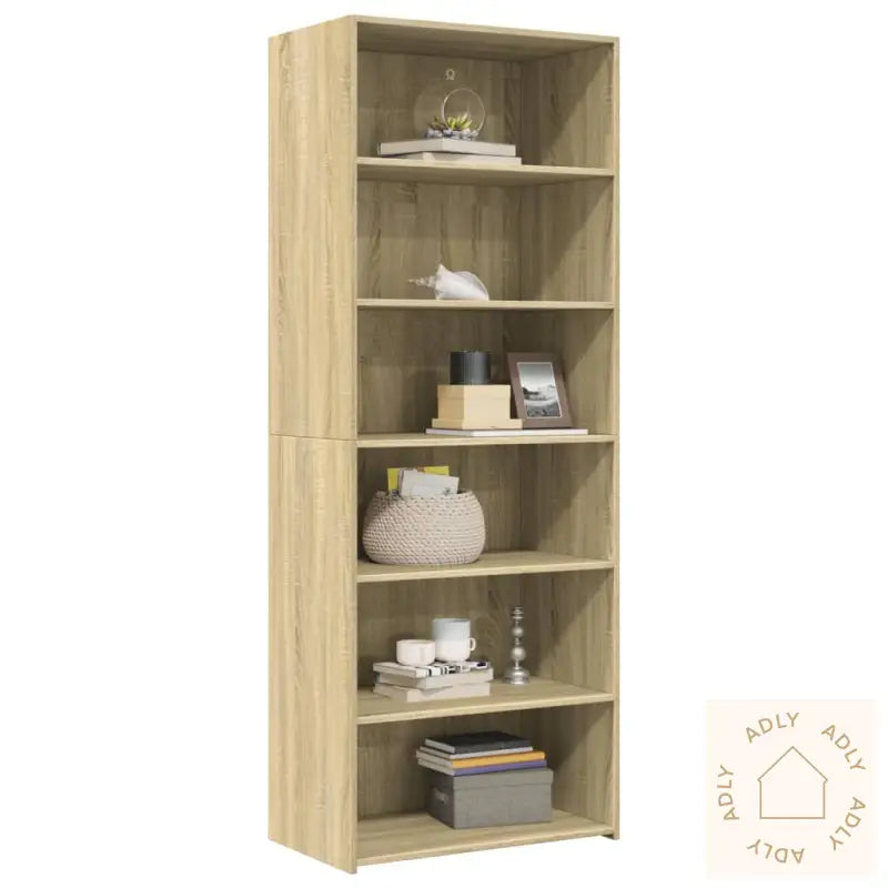 Hylle Sonoma Eik 70X41X185 Cm Konstruert Tre