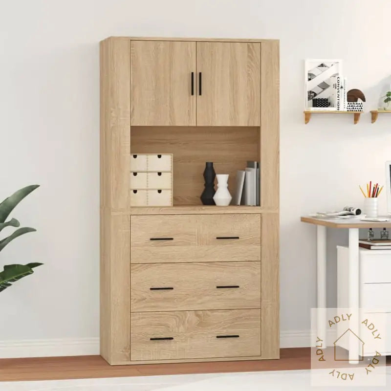 Highboard Sonoma Eik Konstruert Tre