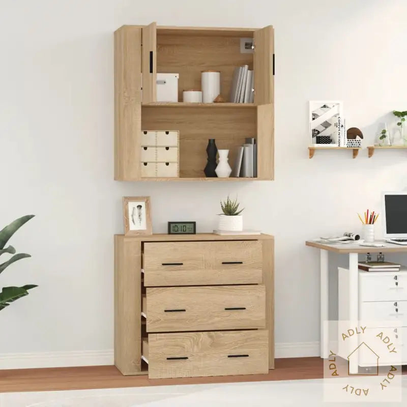 Highboard Sonoma Eik Konstruert Tre
