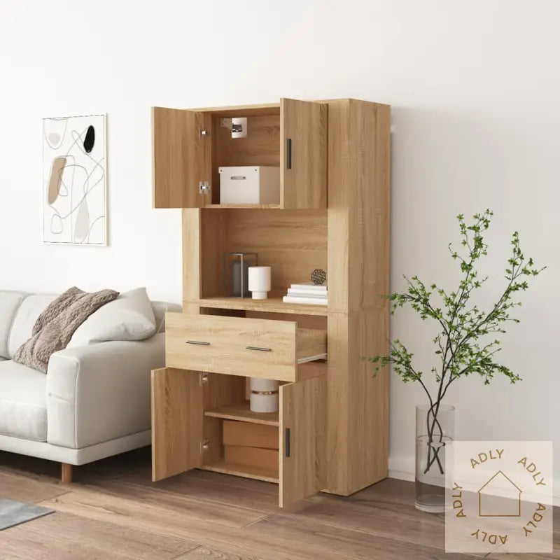 Highboard Sonoma Eik Konstruert Tre
