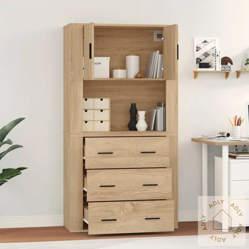Highboard Sonoma Eik Konstruert Tre