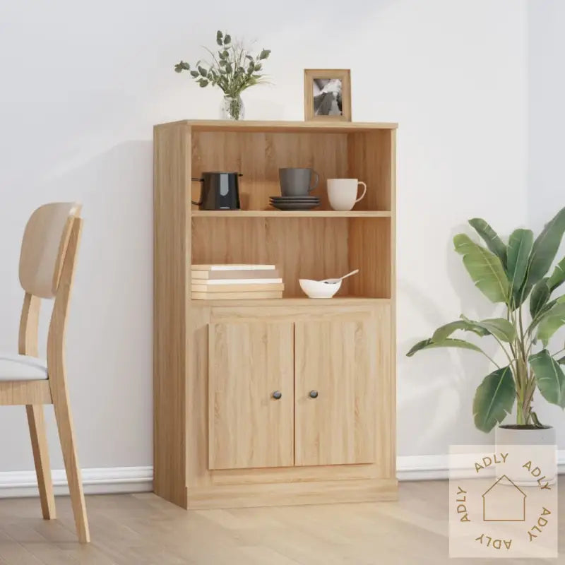 Highboard Sonoma Eik 60X35,5X103,5 Cm Konstruert Tre
