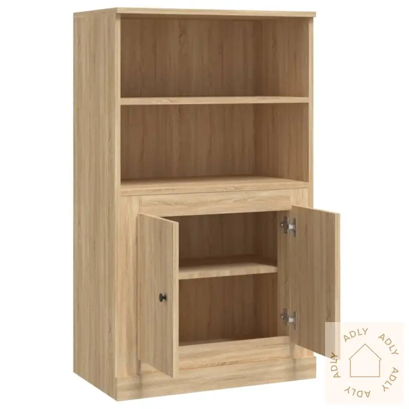 Highboard Sonoma Eik 60X35,5X103,5 Cm Konstruert Tre