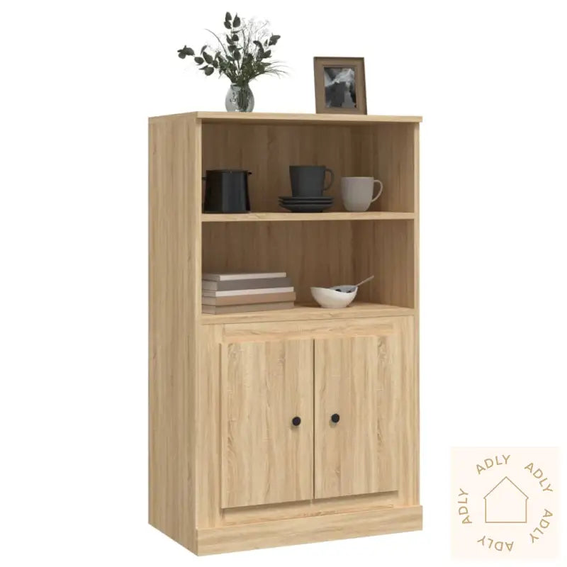 Highboard Sonoma Eik 60X35,5X103,5 Cm Konstruert Tre