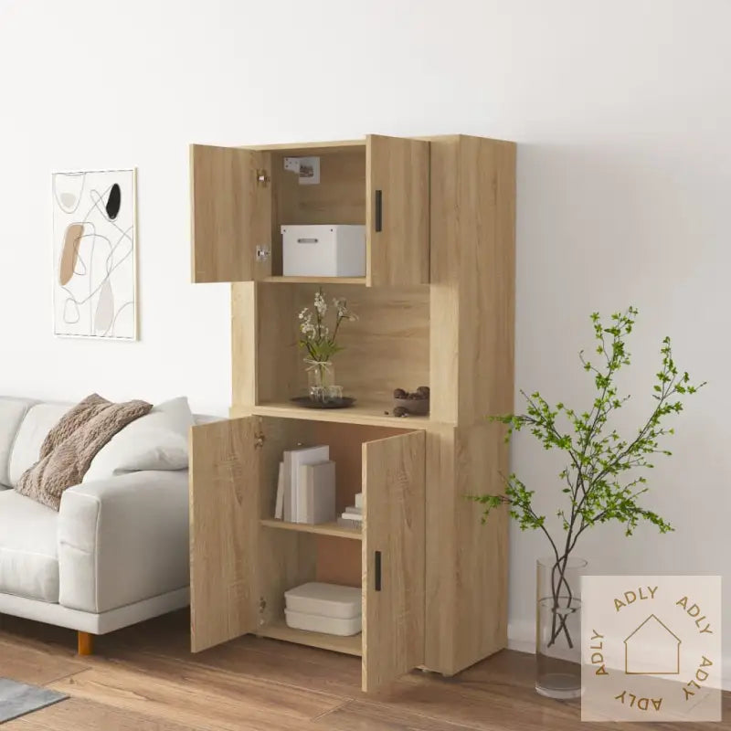 Highboard Sonoma Eik Konstruert Tre