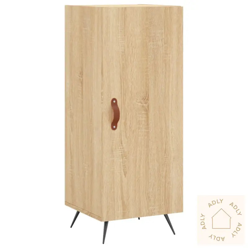 Highboard Sonoma Eik 34,5X34X180 Cm Konstruert Tre