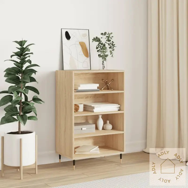 Highboard Sonoma Eik 57X35X90 Cm Konstruert Tre