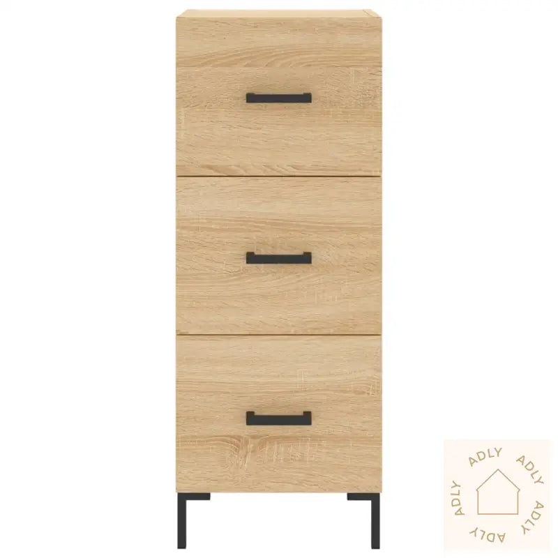 Highboard Sonoma Eik 34,5X34X180 Cm Konstruert Tre