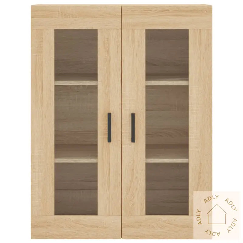 Highboard Sonoma Eik 69,5X34X180 Cm Konstruert Tre