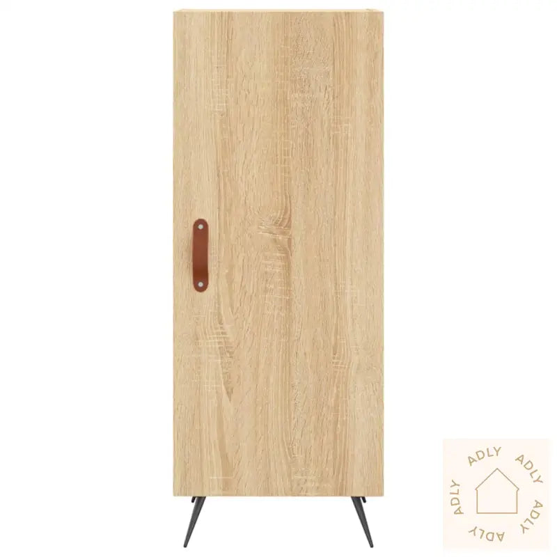 Highboard Sonoma Eik 34,5X34X180 Cm Konstruert Tre