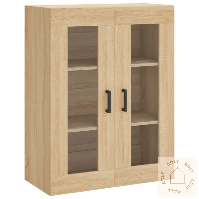 Highboard Sonoma Eik 69,5X34X180 Cm Konstruert Tre