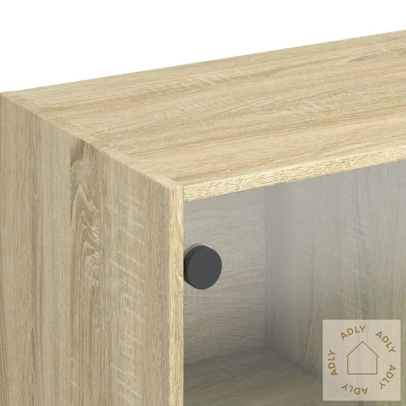Highboard Med Dører Sonoma Eik 68X37X142 Cm Konstruert Tre