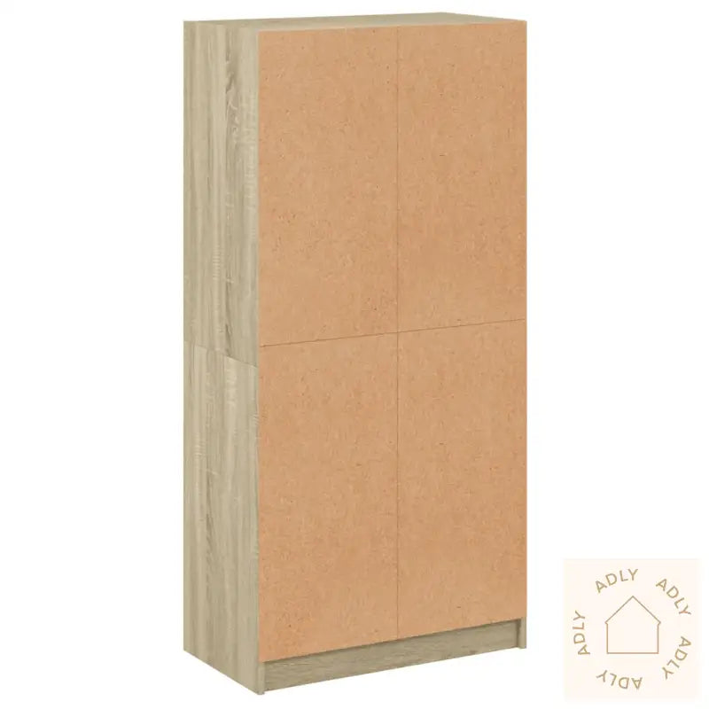 Highboard Med Dører Sonoma Eik 68X37X142 Cm Konstruert Tre