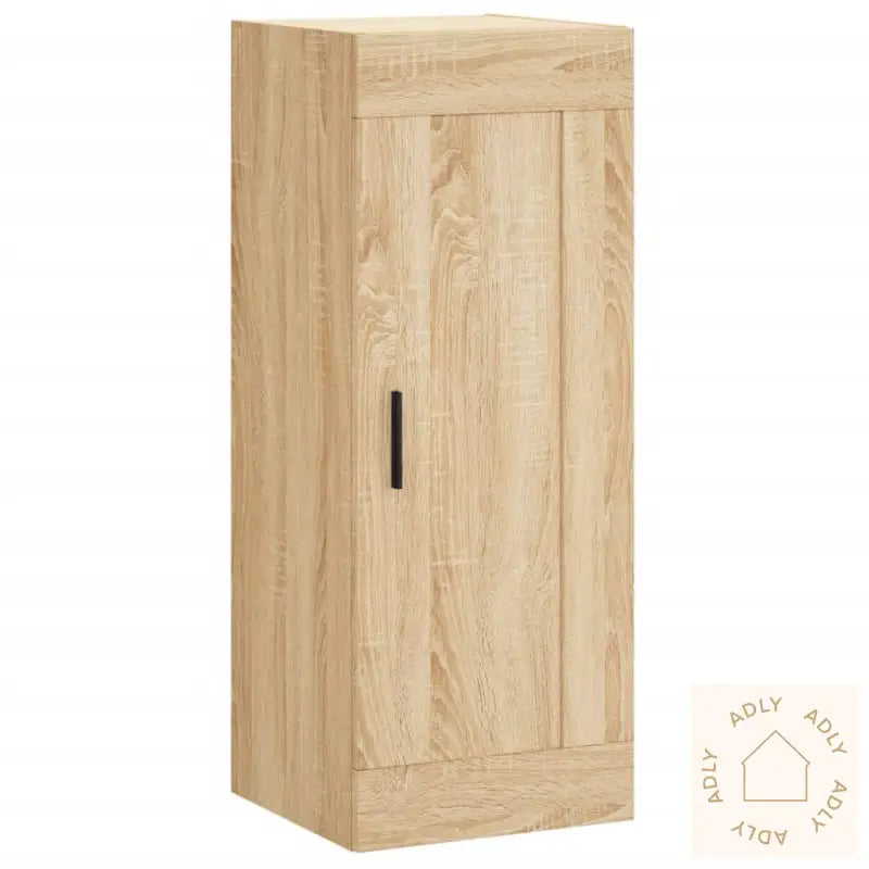 Highboard Sonoma Eik 34,5X34X180 Cm Konstruert Tre