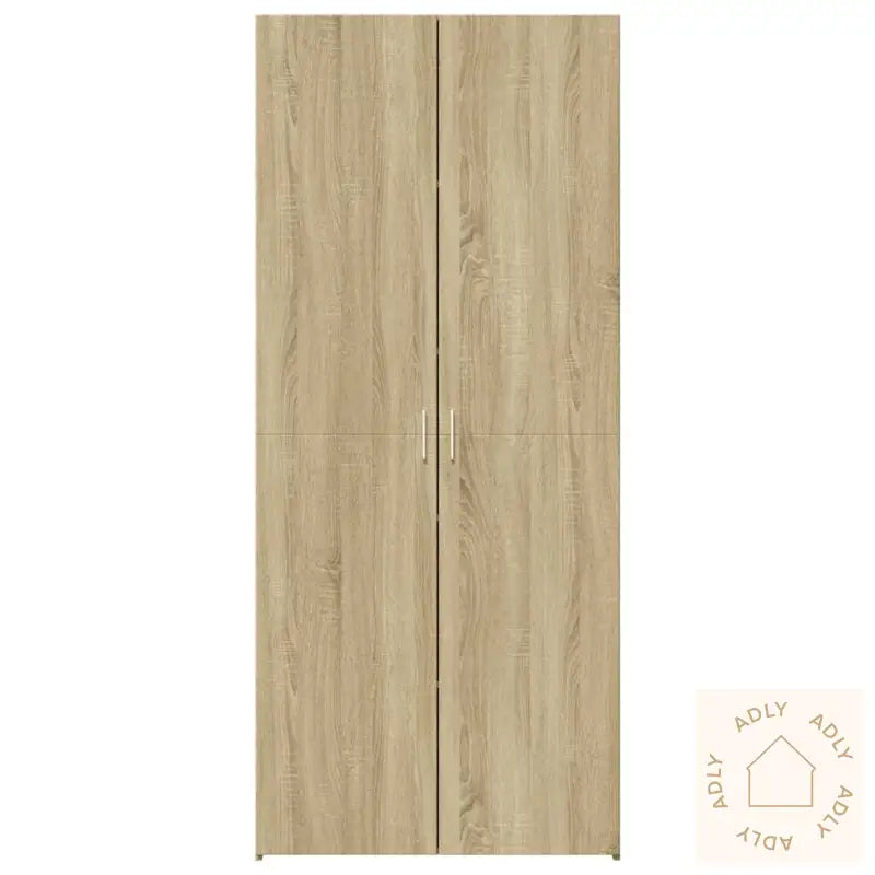 Highboard Sonoma Eik 70X42,5X185 Cm Konstruert Tre