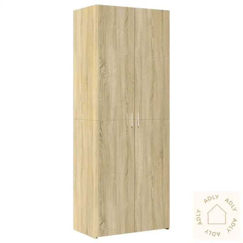 Highboard Sonoma Eik 70X42,5X185 Cm Konstruert Tre
