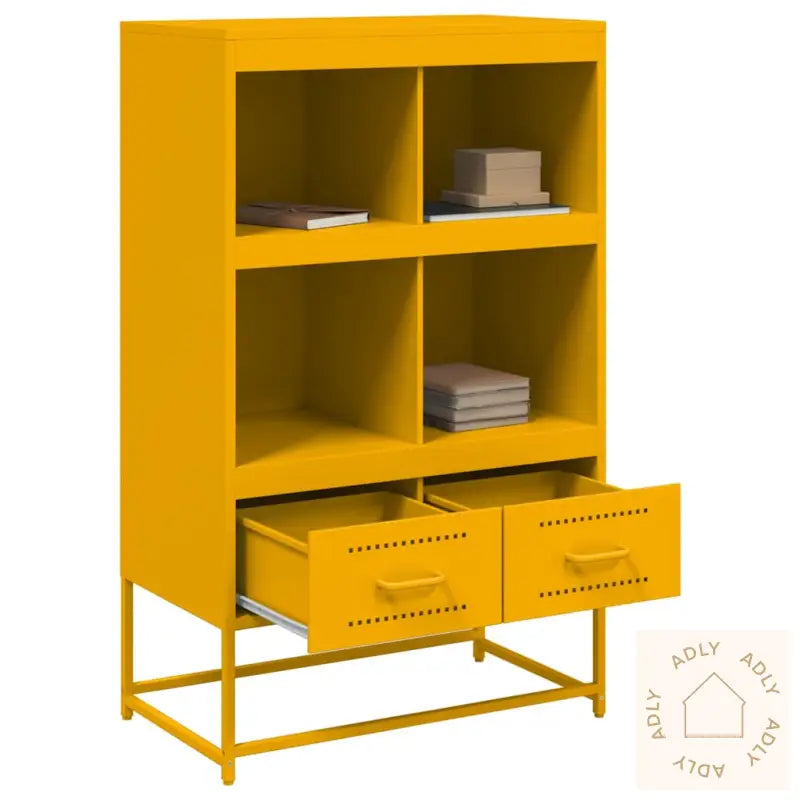 Highboard Sennepsgul 68X39X111,5 Cm Stål