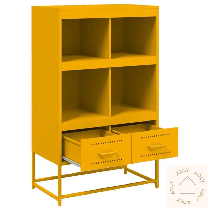 Highboard Sennepsgul 68X39X111,5 Cm Stål