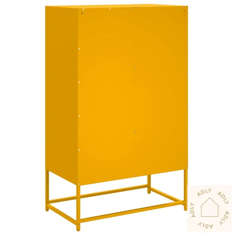 Highboard Sennepsgul 68X39X111,5 Cm Stål
