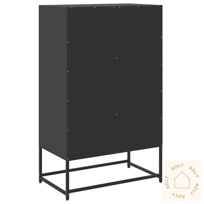 Highboard Svart 68X39X111,5 Cm Stål
