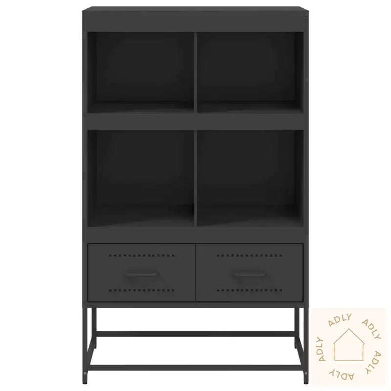 Highboard Svart 68X39X111,5 Cm Stål