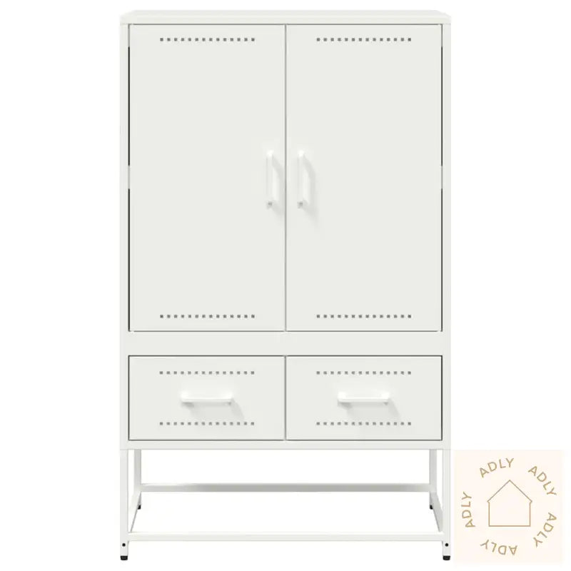 Highboard Hvit 68X39X111,5 Cm Stål