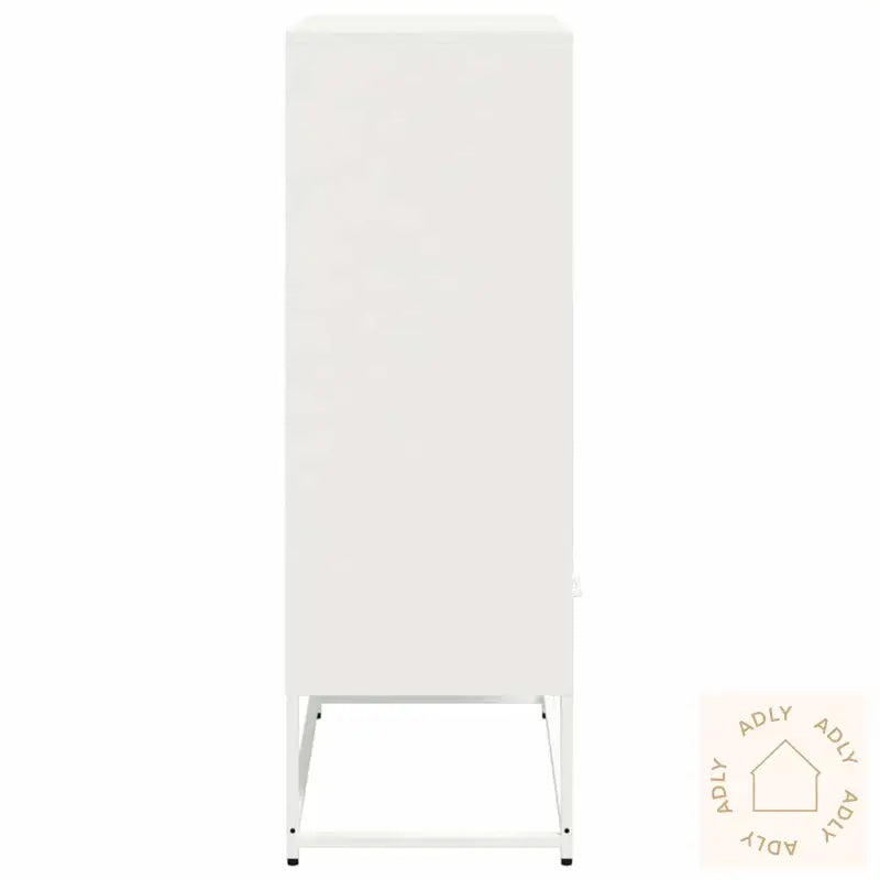 Highboard Hvit 68X39X111,5 Cm Stål