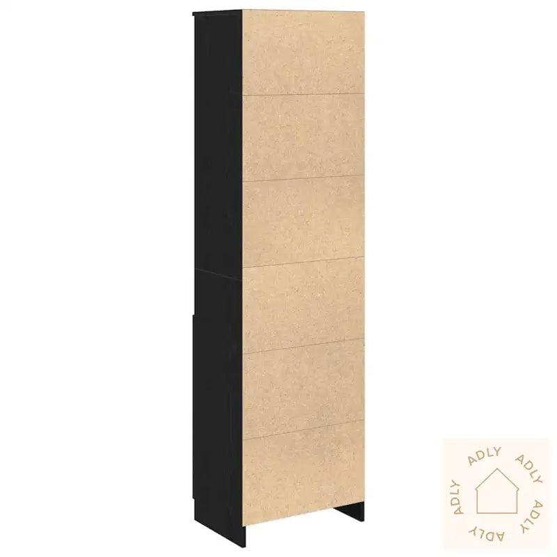Høybord Svart Eik 50X35X180 Cm Konstruert Tre