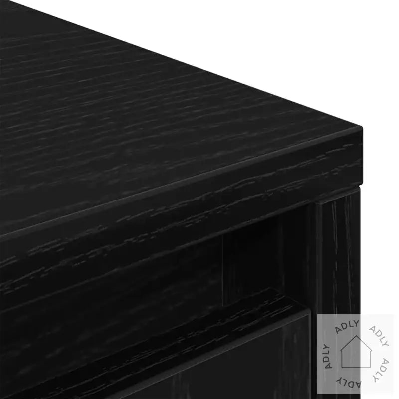 Høybord Svart Eik 29,5X34X119,5 Cm Konstruert Tre