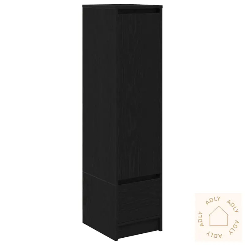 Høybord Svart Eik 29,5X34X119,5 Cm Konstruert Tre