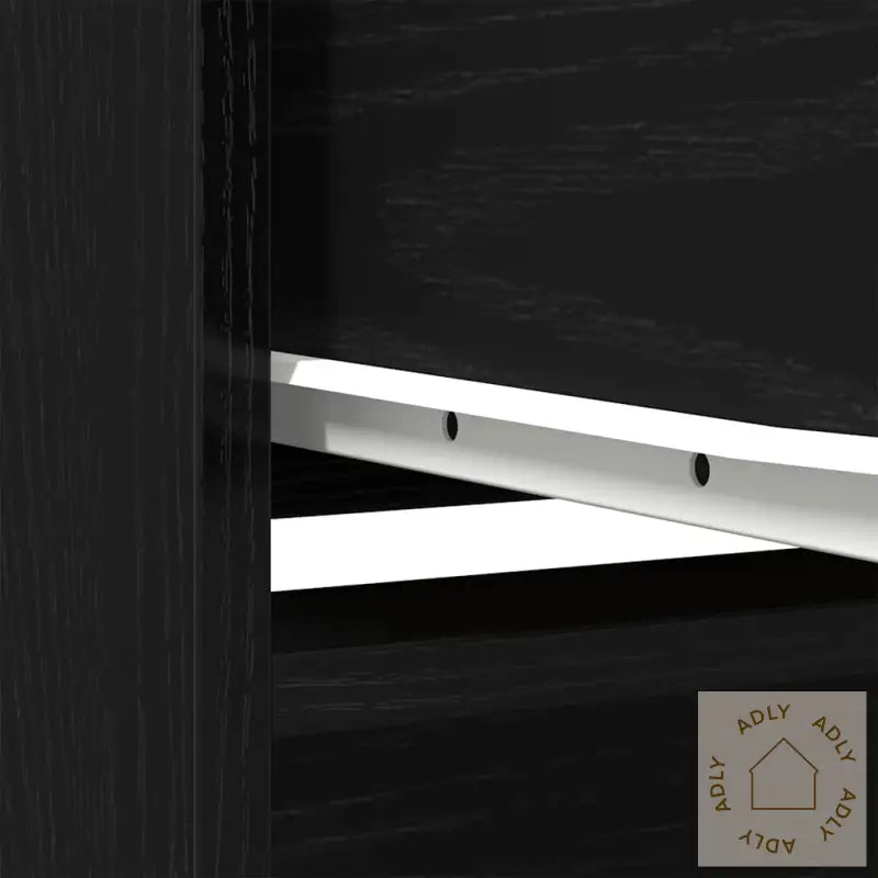 Høybord Svart Eik 29,5X34X119,5 Cm Konstruert Tre