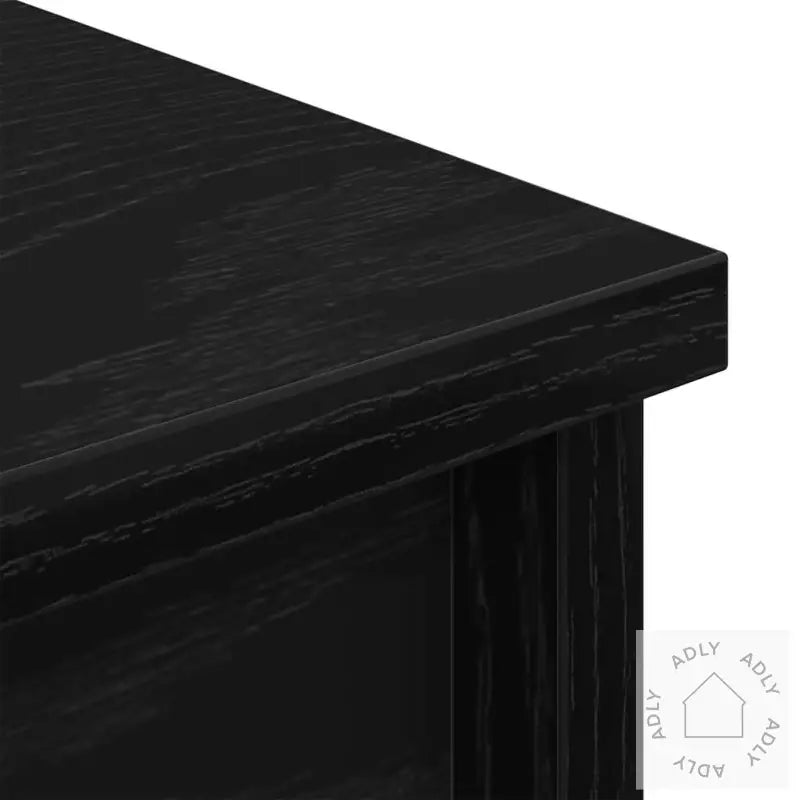 Høybord Svart Eik 50X35X180 Cm Konstruert Tre