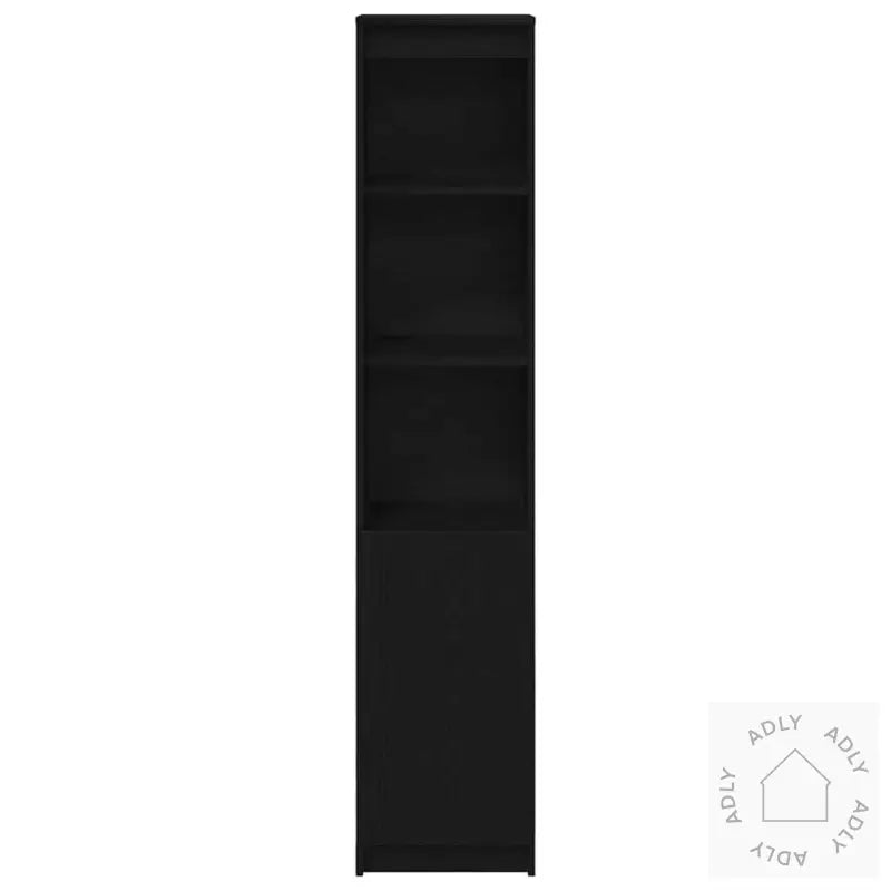 Høybord Svart Eik 37,5X35X180 Cm Konstruert Tre