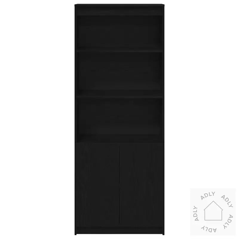 Høybord Svart Eik 70X35X180 Cm Konstruert Tre