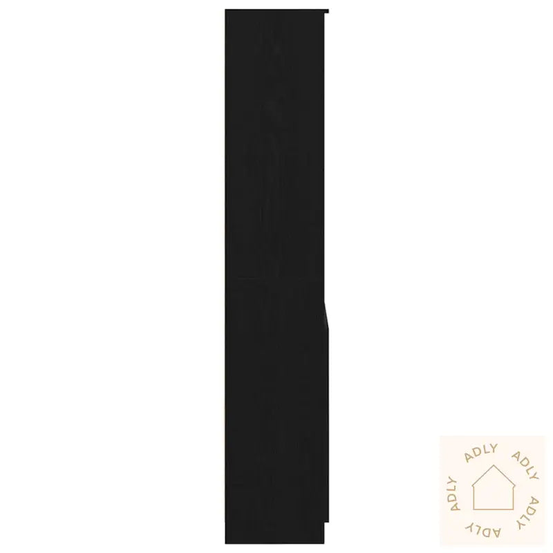 Høybord Svart Eik 70X35X180 Cm Konstruert Tre