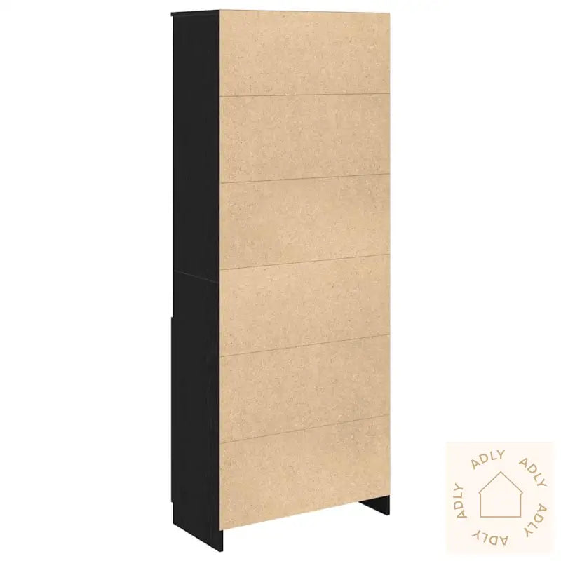 Høybord Svart Eik 70X35X180 Cm Konstruert Tre