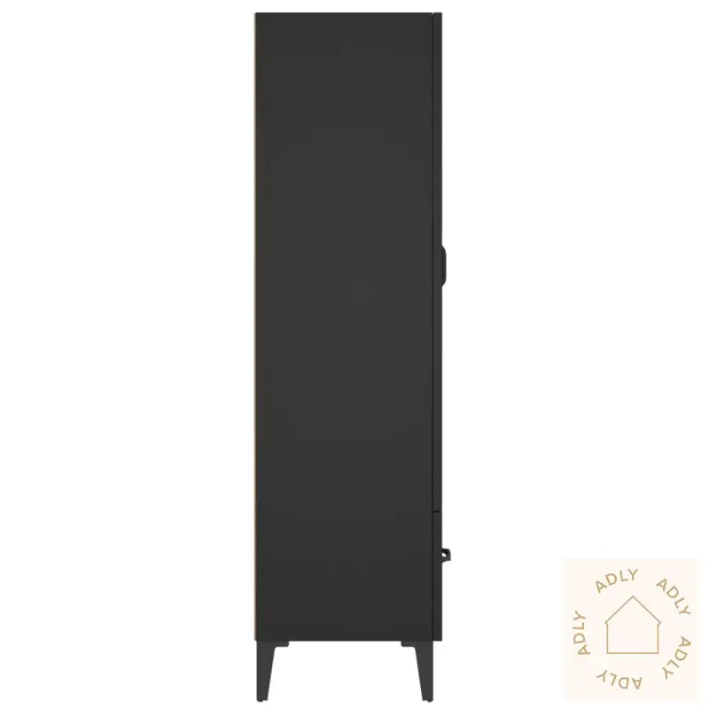 Highboard Svart 70X31X115 Cm Konstruert Tre