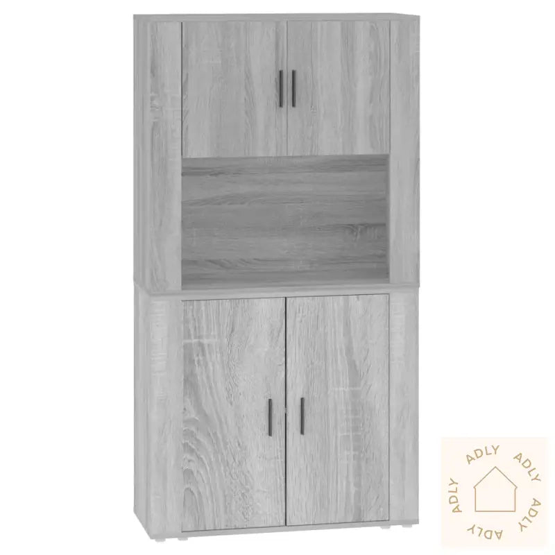 Highboard Grå Sonoma Konstruert Tre