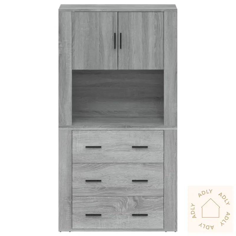 Highboard Grå Sonoma Konstruert Tre