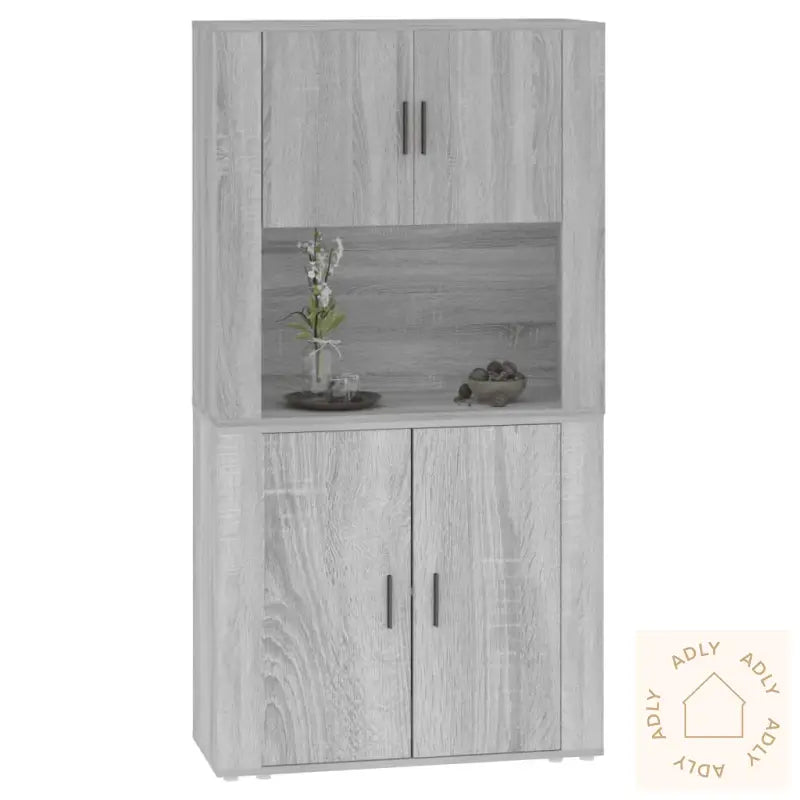 Highboard Grå Sonoma Konstruert Tre